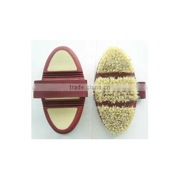 TPR cover colorful soft touch horse pp bristles brush