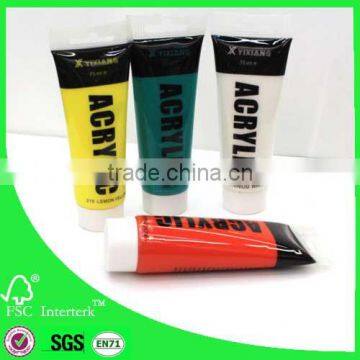 75ml acrylic paint for canvas 6pcs/box