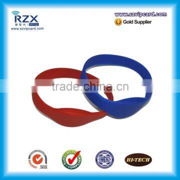 13.56Mhz Access RFID Silicone Wristband With Dia 55mm 65mm 74mm photo-3