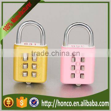 Hot selling Luggage button combination lock padlock code lock