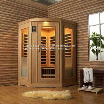 wood steam sauna room