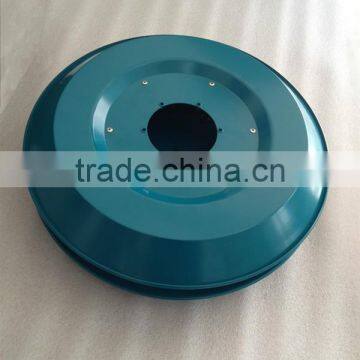 Quality insured Galvanized steel metallic spining spare part green epoxy powder coated used in spreader exported to Australia