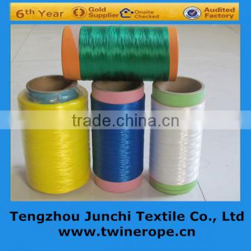 High strength tape-colored pp filament yarn