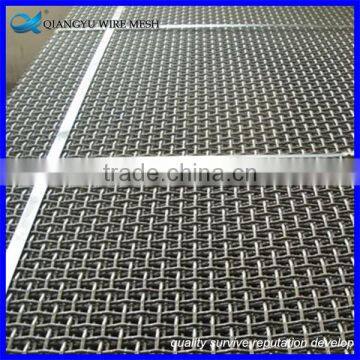 chrome plated crimped wire mesh, steel crimped wrie mesh mining sieve using