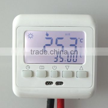 New Underfloor Heating Thermostat with White Backlight LCD Keys Weekly Programmable Room Warm Temperature Controller