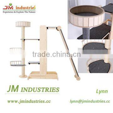 Luxury Delux Wooden Cat Tree Tower for Sale photo-5