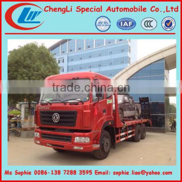 dongfeng 6x4 forklift truck loading truck,hydraulic flat bed truck ,machine carrying trucks