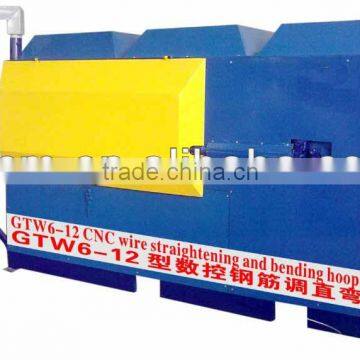 GTW6-12 CNC wire straightening/bending hoop machine