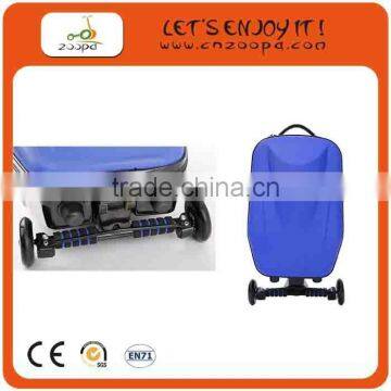 Travel trolley wheels luggage scooter