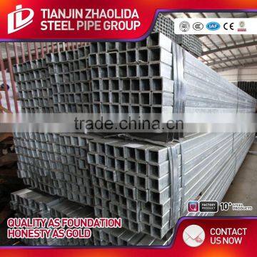 ASTM A500 Hot Dipped Galvanized Square & Rectangualr Steel Hollow Sections Price per Ton