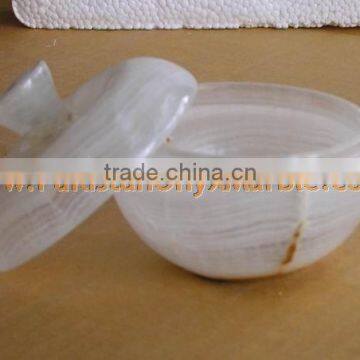 CUSTOM MADE Pakistani Supplier ONYX CANDY JARS POTS HANDICRAFTS photo-5