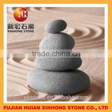 Gray unpolished pebble stone,natural pebble stone for indoor deco