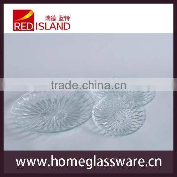 6 Inch Fresh Fruit Salad Glass Plate photo-3