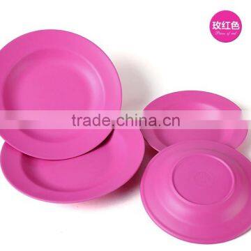 Factory Wholesale Biodegradable Bamboo Fiber Eco Plate photo-3
