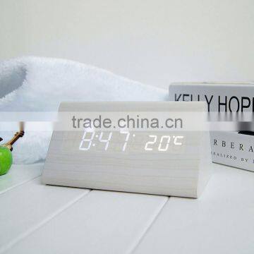 YIWU HUIXUAN Wholesale Smart Led Wood Clock for Home Decoration photo-3