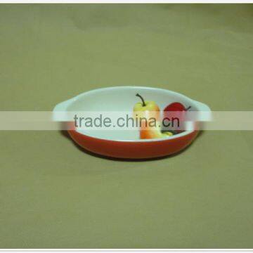 New With Handles Porcelain Round Ceramic Cake Bakeware photo-3