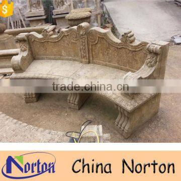 Cheap outdoor antique stone garden bench NTMF-B251A