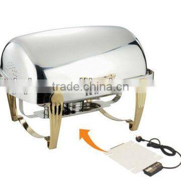 Stainless Steel roll top food warmer chafing dish