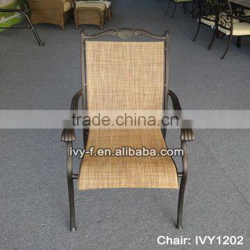 dining cast aluminum frame with PE rattan chair /rattan furniture in China (Foshan )