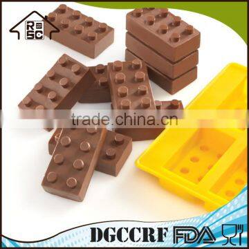 NBRSC 2pcs Silicone Ice Cube Tray Mold Building Brick Chocolate Baking Mold photo-2