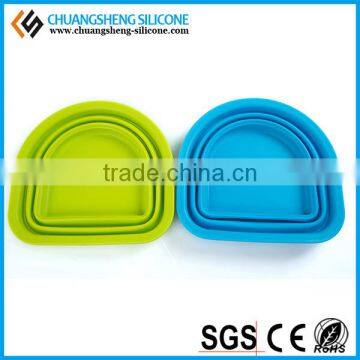 Foldable Silicone Food Container, Folding FDA Grade Case