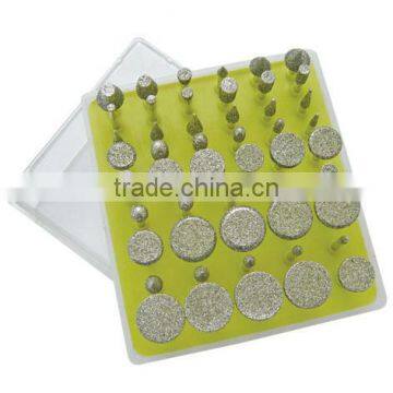 Electroplated Diamond Mounted Points Set for filing glass