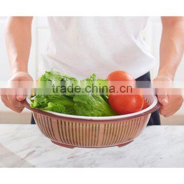 Kitchen Vegetable and Fruit Plastic Draining Basket Drain Basket