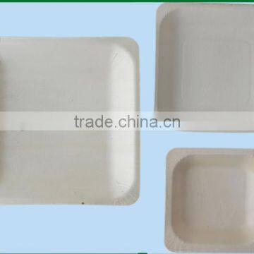 Compostable wood plate natural