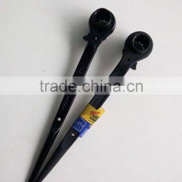 Tapered CRV ratchet podger spanner wrench