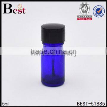 New Design Unique 5ml 10ml 15ml 20ml 50ml Amber Blue Glass Bottle Empty Nail Polish Bottle With Cap and Brush photo-5