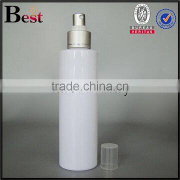 Wholesale Super Price 200ml Plastic Spray Bottle White Plastic Spray Bottle Round Plastic Triger Spray Bottle With Silver Pump photo-2