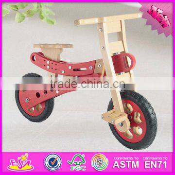 2016 high quality wooden kids bike ride toy, top fashon wooden kids bike ride toy W16C150