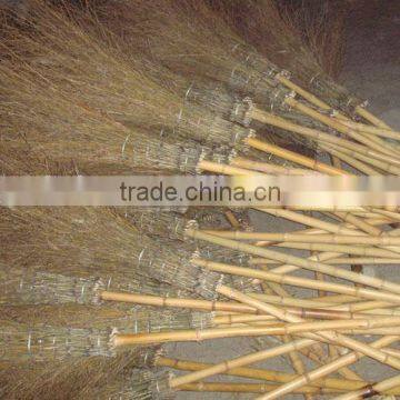 Natural bamboo broom