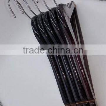 factory price cheap selling mahogany color wooden hangers