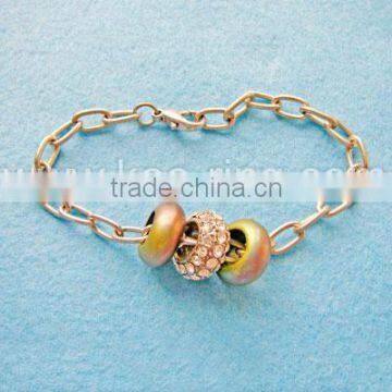 Metal body chain charm bead bracelets bangles WCT-021