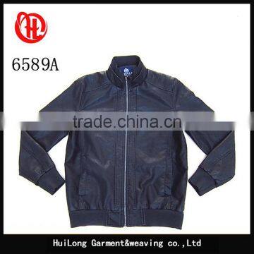 Newest fashion custom man jacket leather faux leather jacket