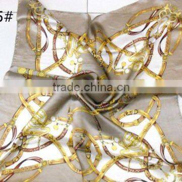 stock printed silk satin Scarf square scarves small moq
