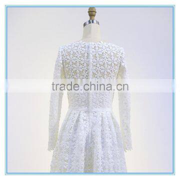 Fashion Women Embroidery Lace Wedding Bridesmaid Dress photo-3