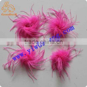 Wholesale decotation hot pink straight ostrich feather for decoration or accessories import from China