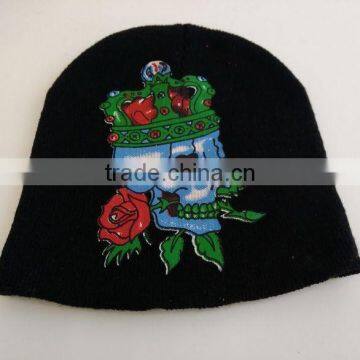 High Quality Acylic Print Knitted Hat photo-2