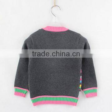 Cartoon Knitting Patterns for Kids Sweater Baby Girl Kitted Pullover photo-2