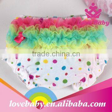 Wholesale New Desgin Cotton Cute Baby Ruffle Bloomer Baby Diaper Cover photo-5