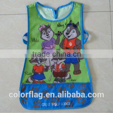 painting apron,child painting apron, printed painting apron