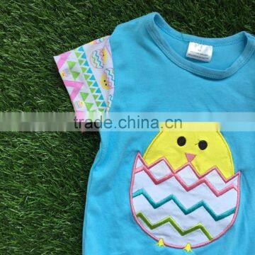New Baby Girl Easter Azect Pant Set Outfits Girls Chick Egg Clothes Girls Summer Sets Short Sleeve With Accessories photo-2