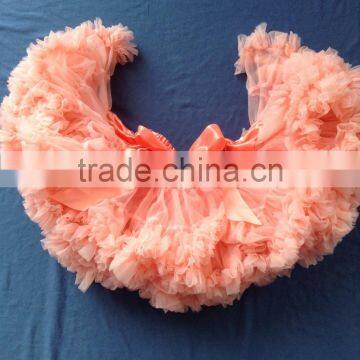 Pink Baby Girl Fluffy Satin Pettiskirts QL-67 photo-4