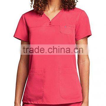 Colorful 2017 Custom Fashionable Scrub Top Nurse Hospital Uniforms Medical Scrubs Designs photo-6