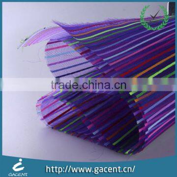 Beautiful Stripes Nylon Stiff Mesh Fabric in Roll for Pencil Pouch photo-2