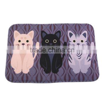 New Hot Creative Kawaii Welcome Floor Mats Animal Cat Print Bathroom Kitchen Carpets House Doormats For Living Room Anti Slip photo-2