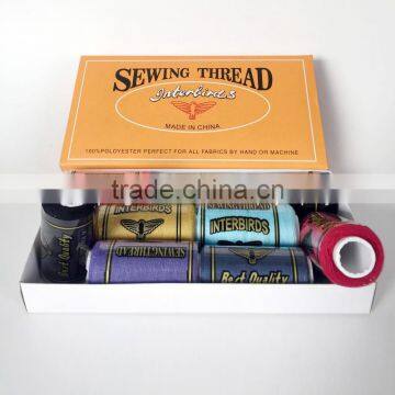 waxed 100% polyester braided thread