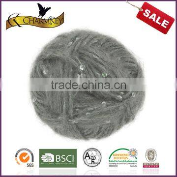 Charmkey Luxury Fancy Knitting Yarn Acrylic Blended Sequin Yarn for Women Dress photo-2